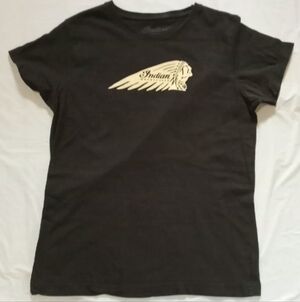 Indian Motorcycle Black T-Shirt Women's Large